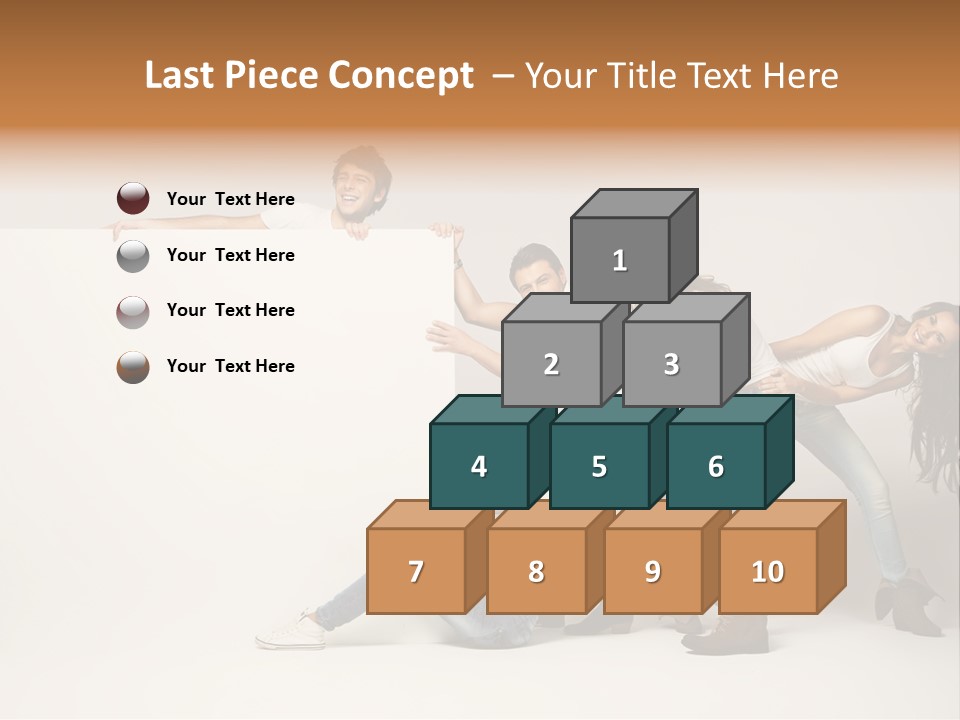 Young Copy Space Background PowerPoint Template