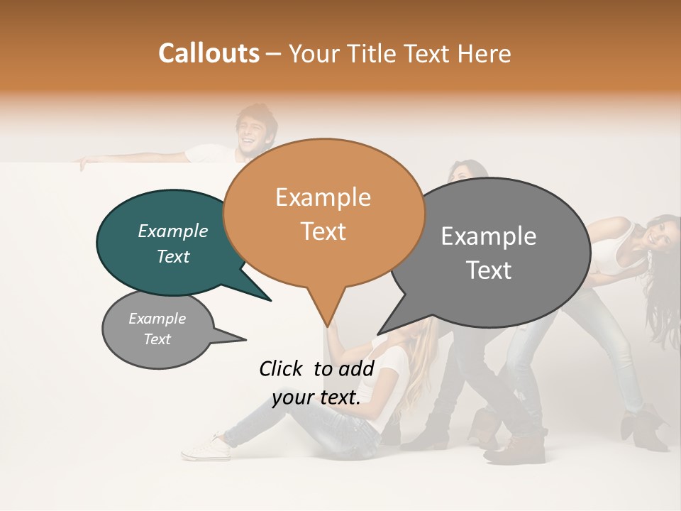 Young Copy Space Background PowerPoint Template