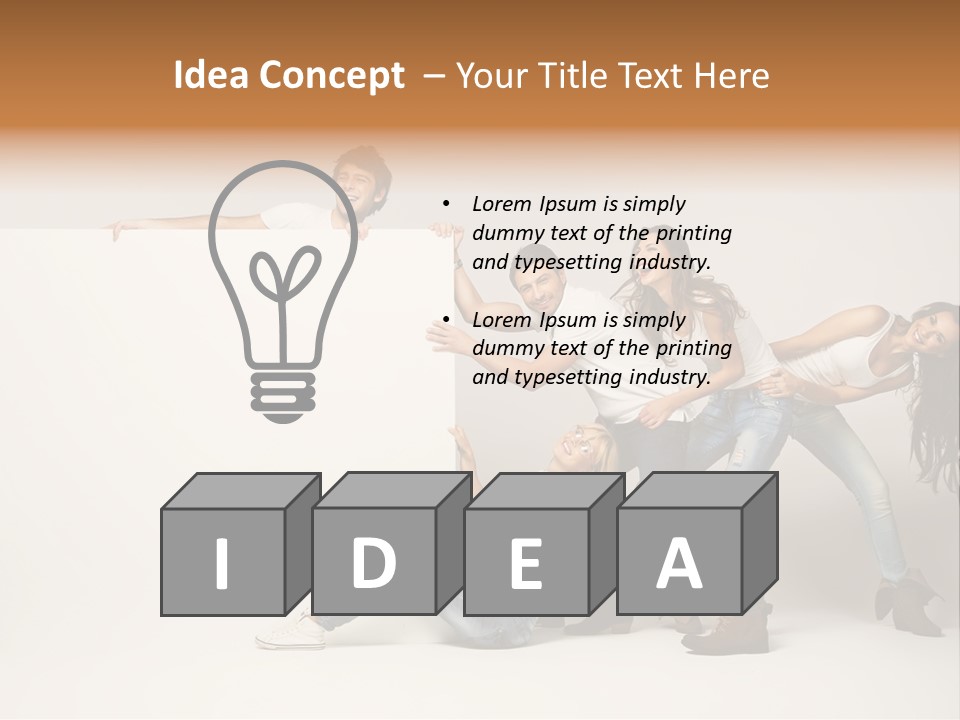 Young Copy Space Background PowerPoint Template