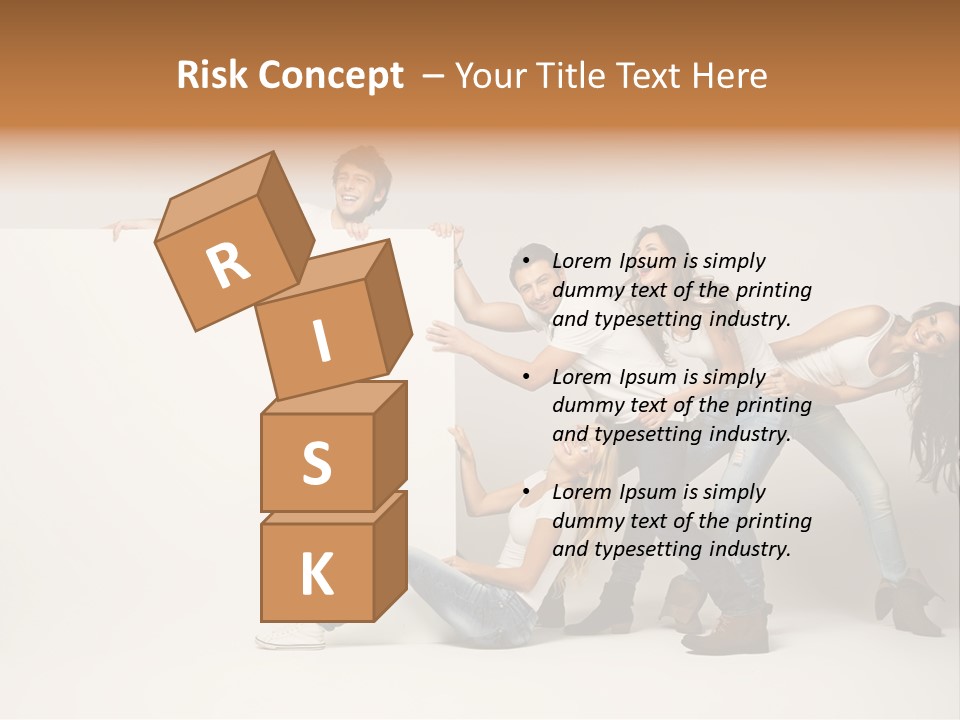 Young Copy Space Background PowerPoint Template