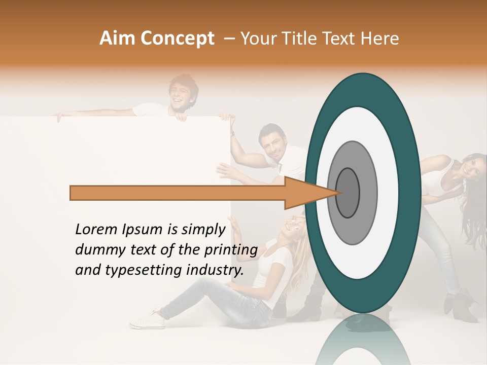 Young Copy Space Background PowerPoint Template