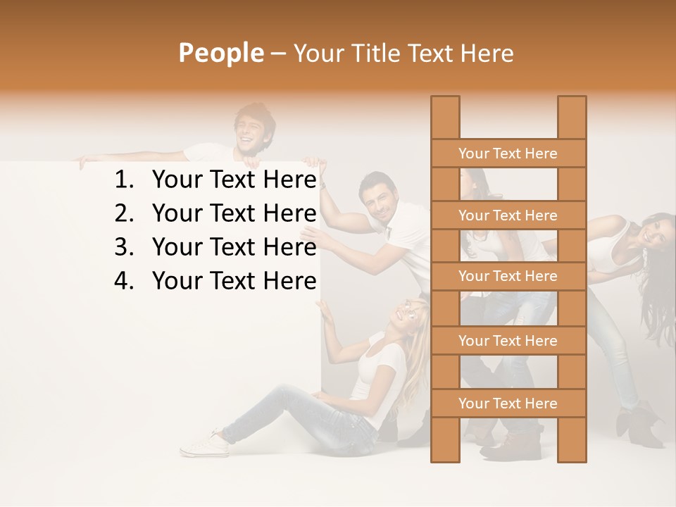 Young Copy Space Background PowerPoint Template
