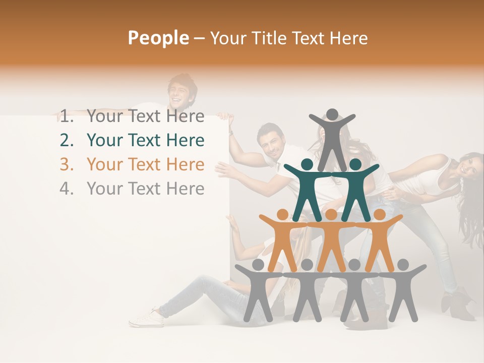 Young Copy Space Background PowerPoint Template