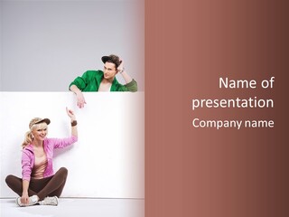 Sale Fall Friends PowerPoint Template