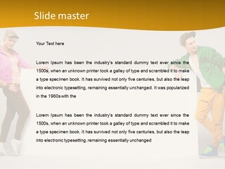 Boy Man Team PowerPoint Template