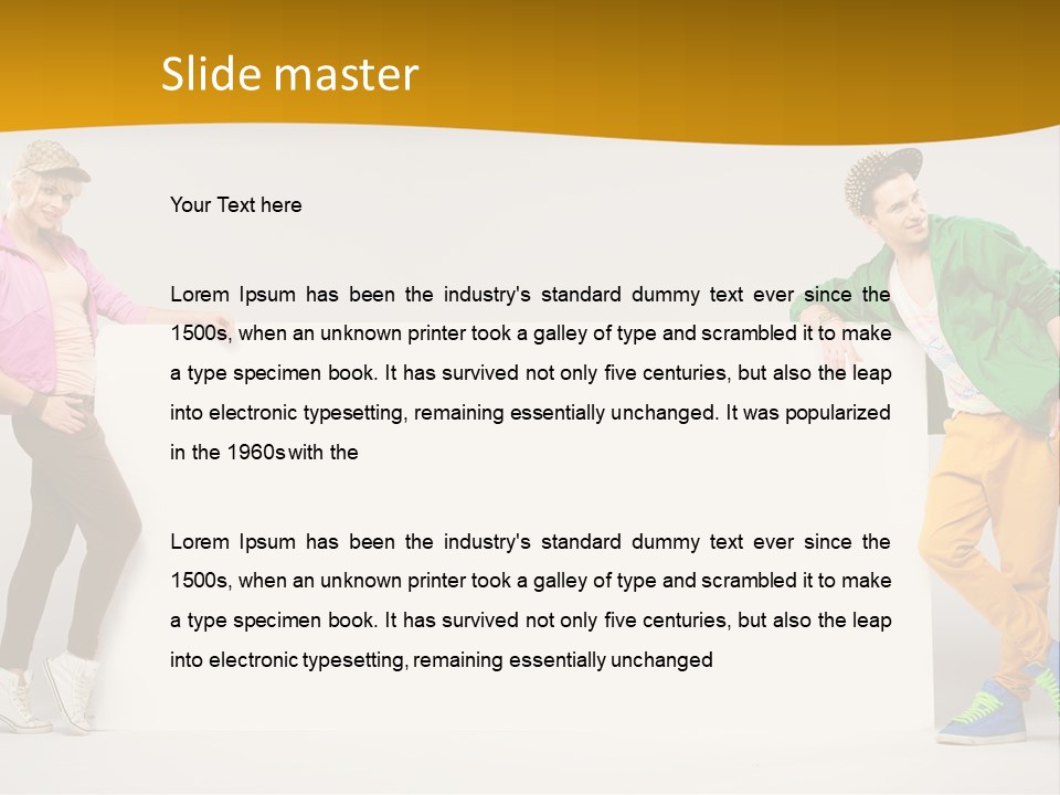 Boy Man Team PowerPoint Template