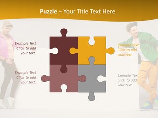 Boy Man Team PowerPoint Template