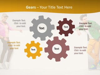 Boy Man Team PowerPoint Template