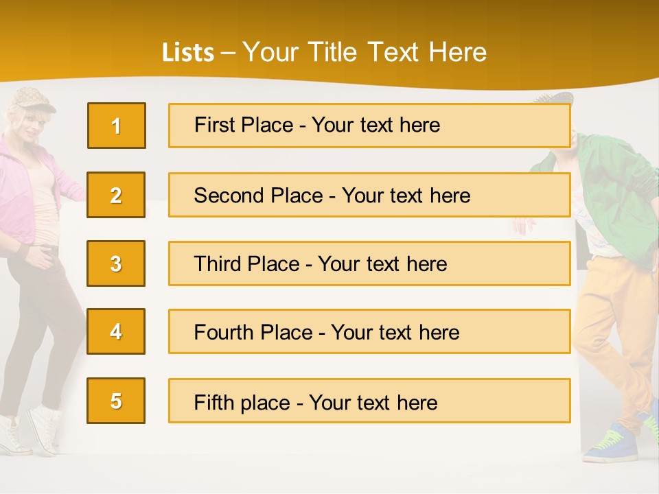 Boy Man Team PowerPoint Template