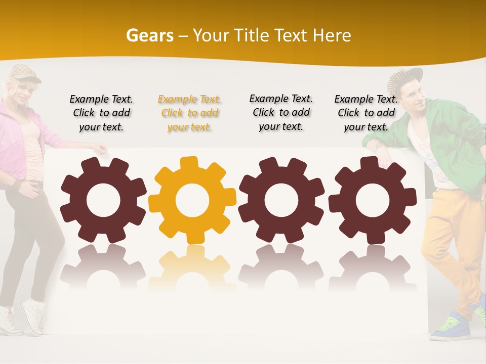 Boy Man Team PowerPoint Template