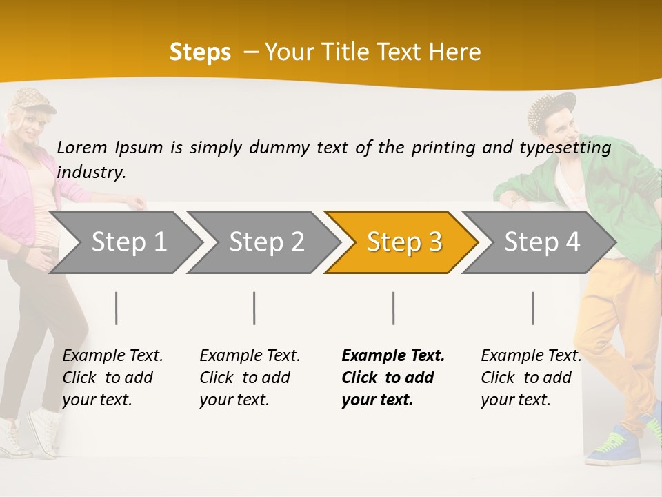 Boy Man Team PowerPoint Template