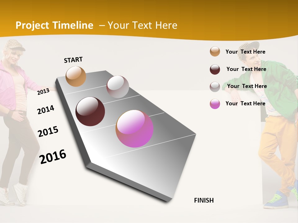 Boy Man Team PowerPoint Template