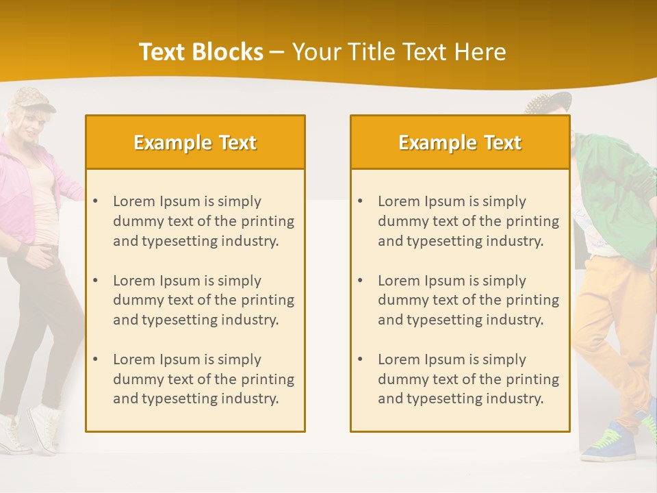 Boy Man Team PowerPoint Template