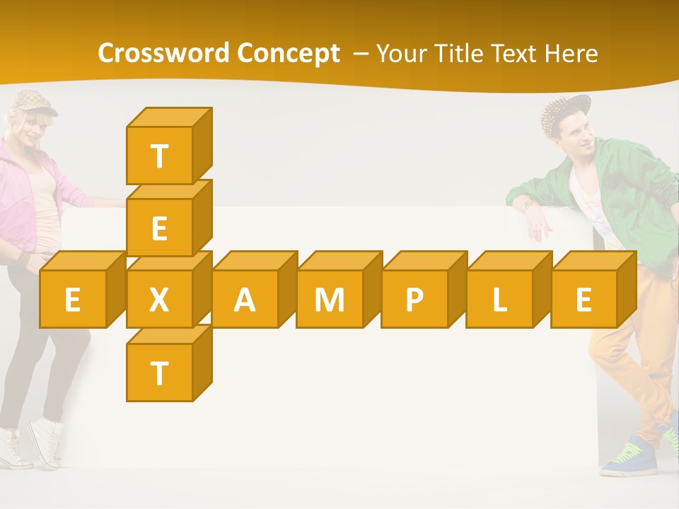 Boy Man Team PowerPoint Template