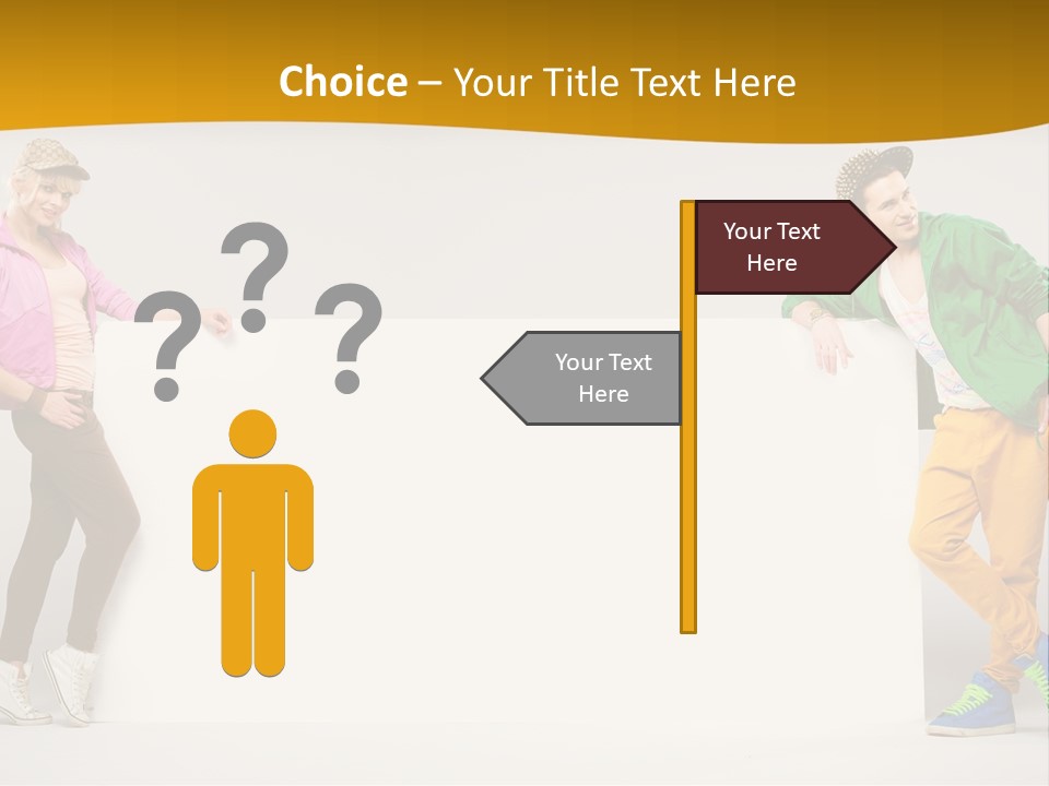 Boy Man Team PowerPoint Template