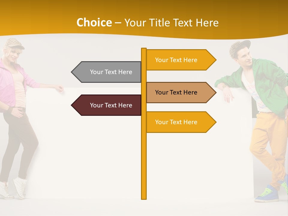 Boy Man Team PowerPoint Template