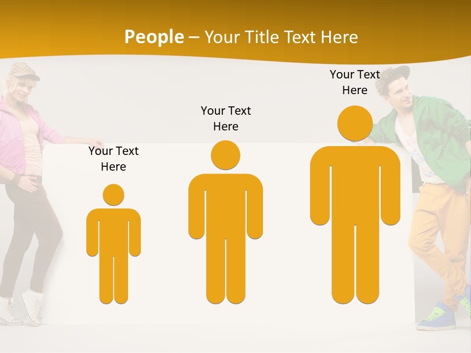 Boy Man Team PowerPoint Template