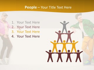 Boy Man Team PowerPoint Template