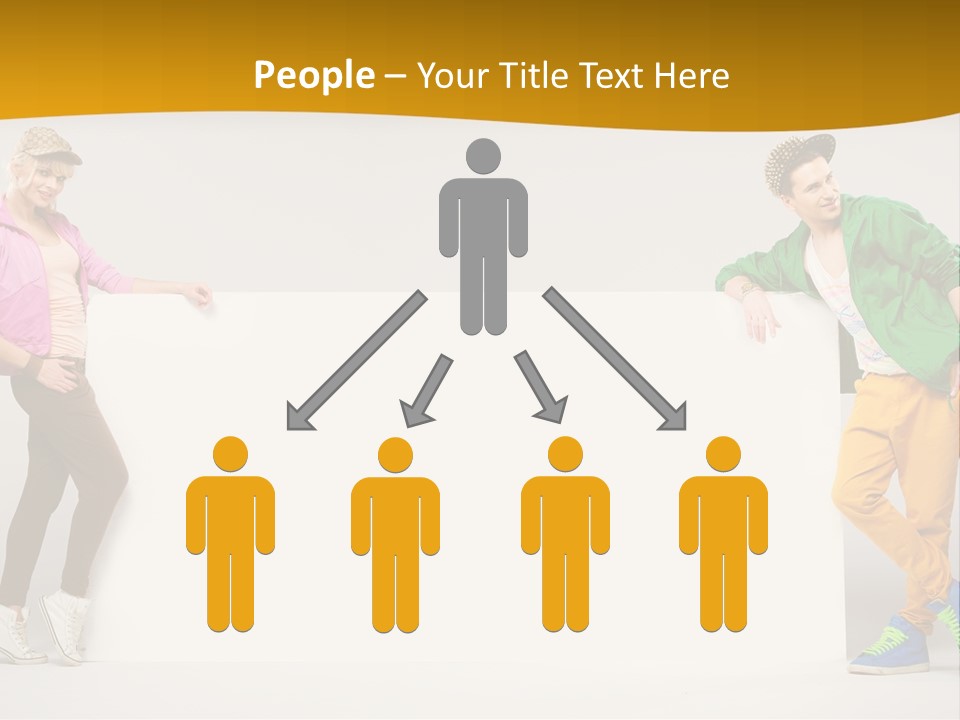 Boy Man Team PowerPoint Template