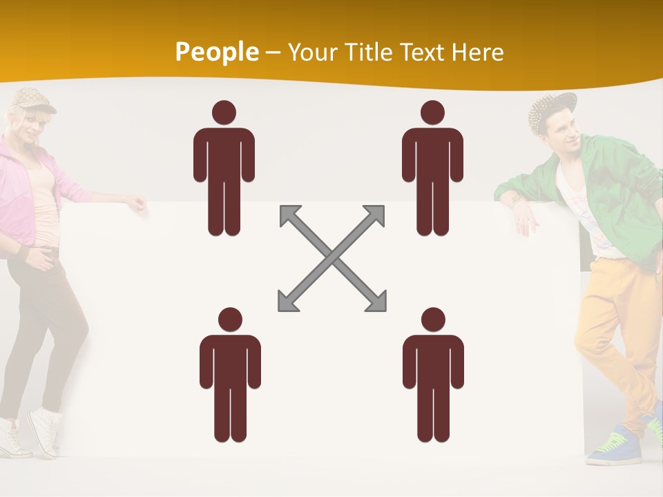 Boy Man Team PowerPoint Template