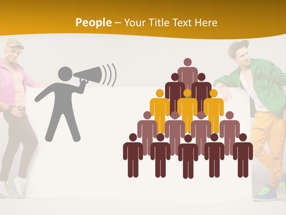 Boy Man Team PowerPoint Template