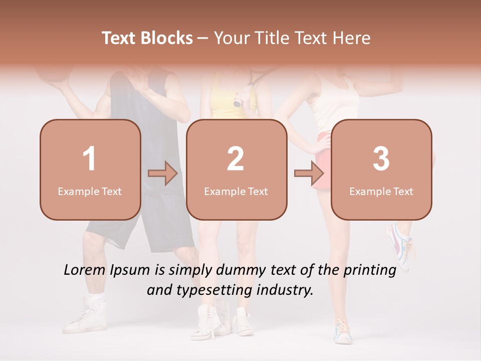 Torso Training Energy PowerPoint Template
