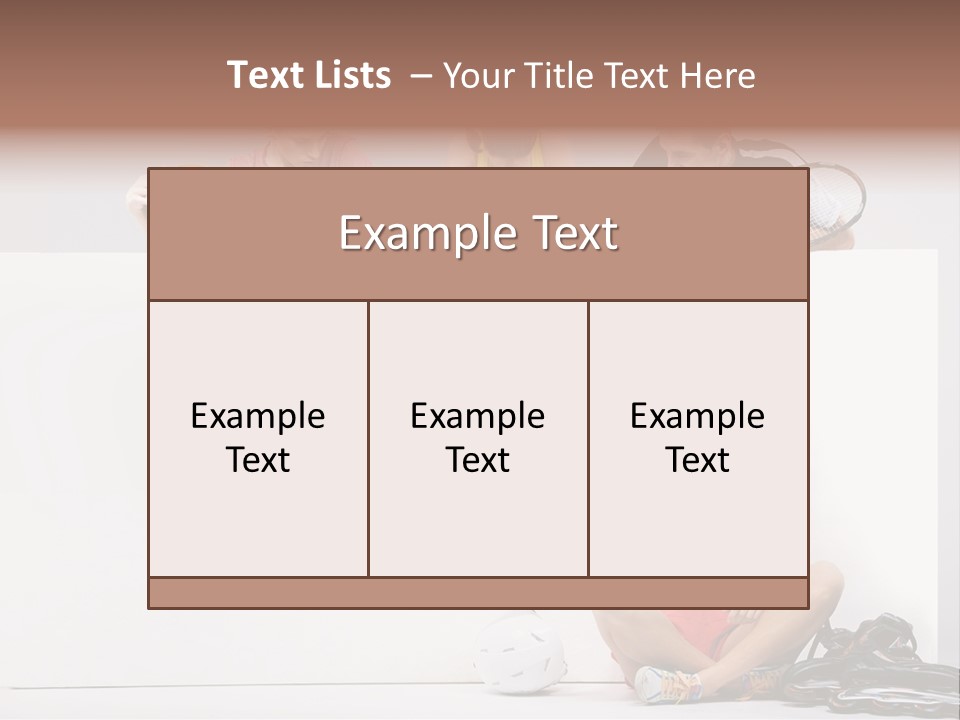 Power Handsome Activity PowerPoint Template