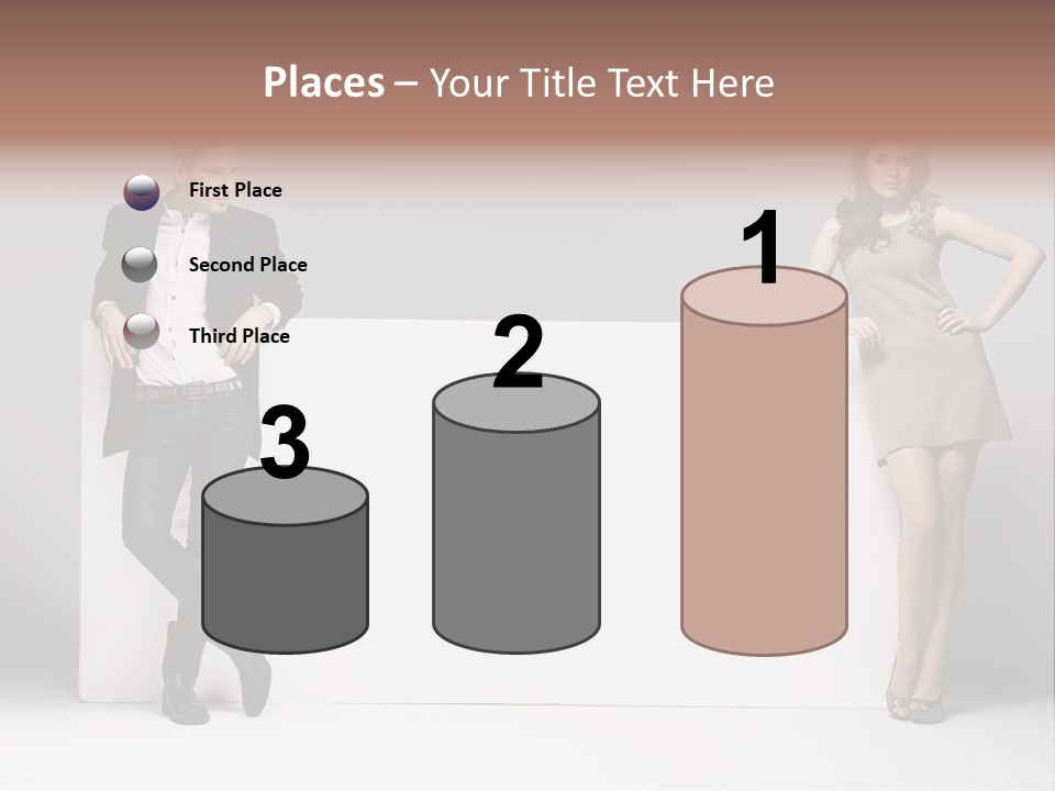 Male Person White Background PowerPoint Template