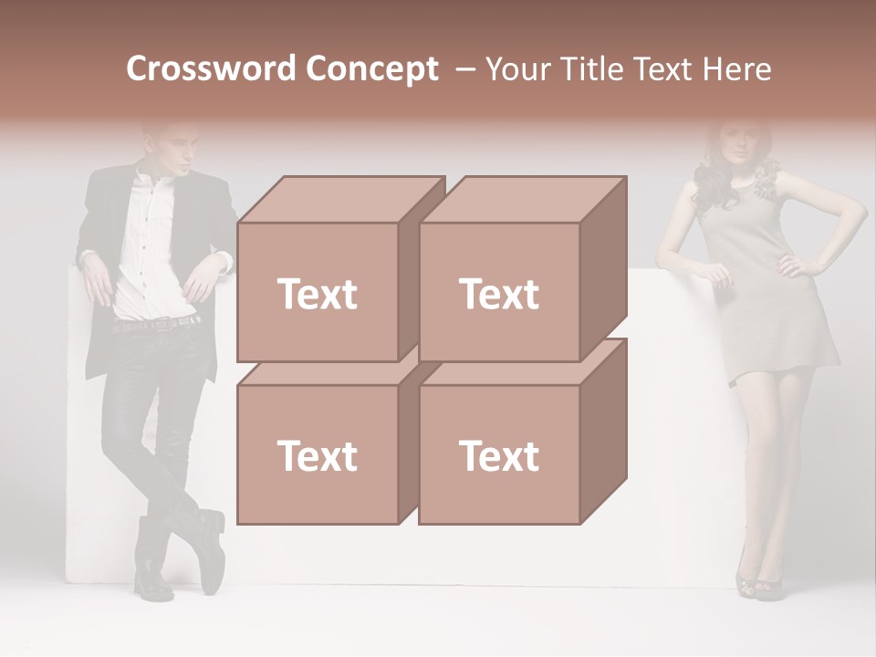 Male Person White Background PowerPoint Template