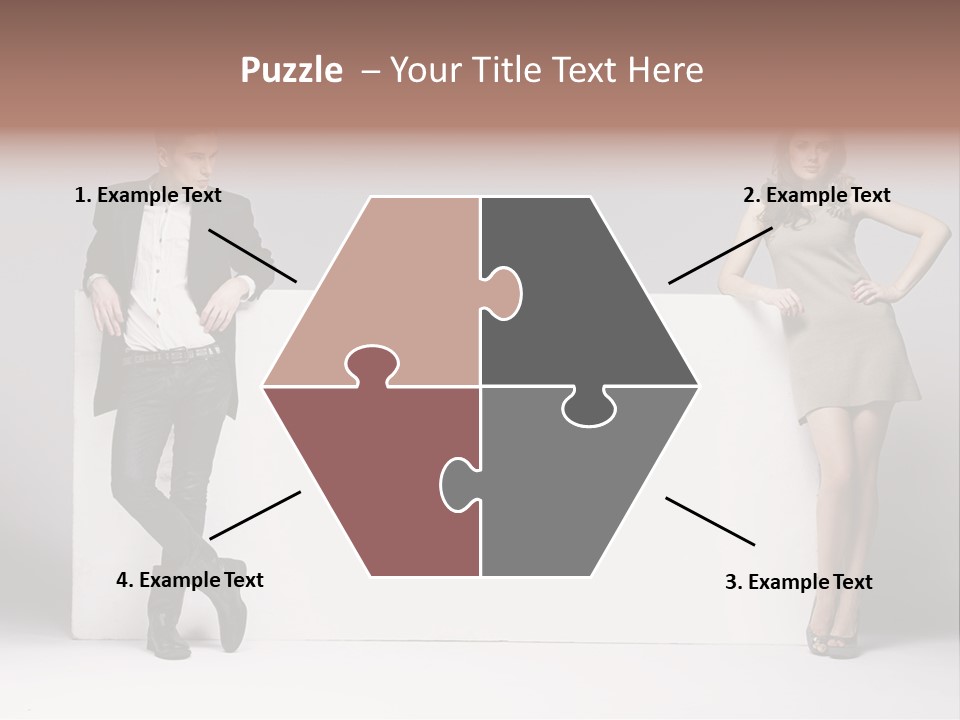 Male Person White Background PowerPoint Template