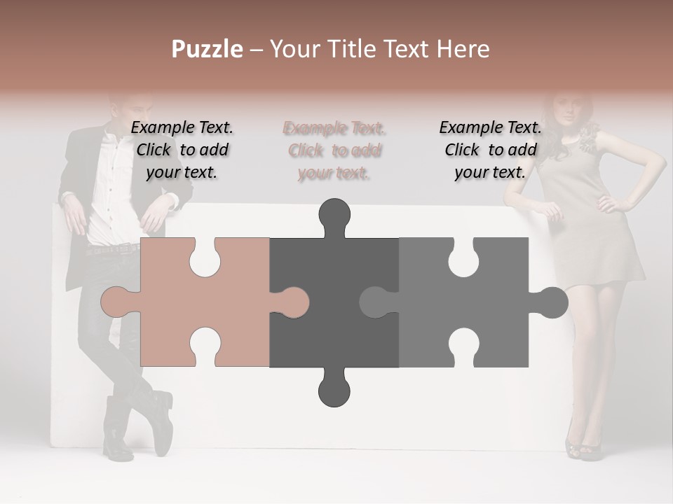 Male Person White Background PowerPoint Template