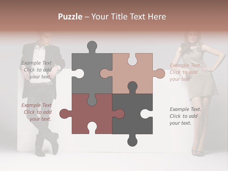 Male Person White Background PowerPoint Template