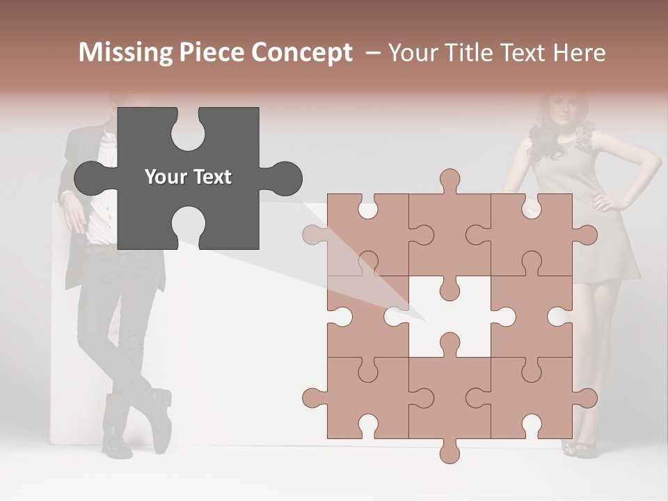 Male Person White Background PowerPoint Template