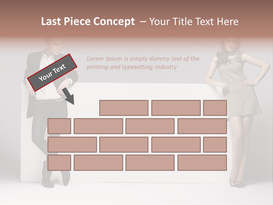 Male Person White Background PowerPoint Template