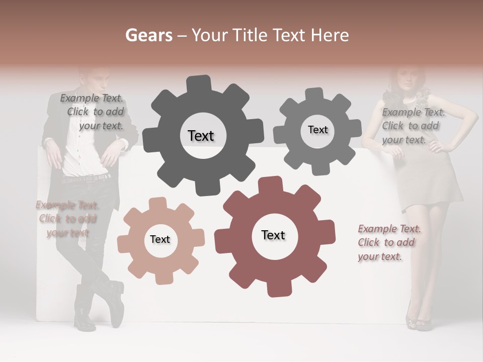 Male Person White Background PowerPoint Template