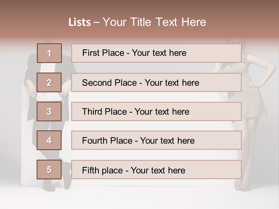 Male Person White Background PowerPoint Template