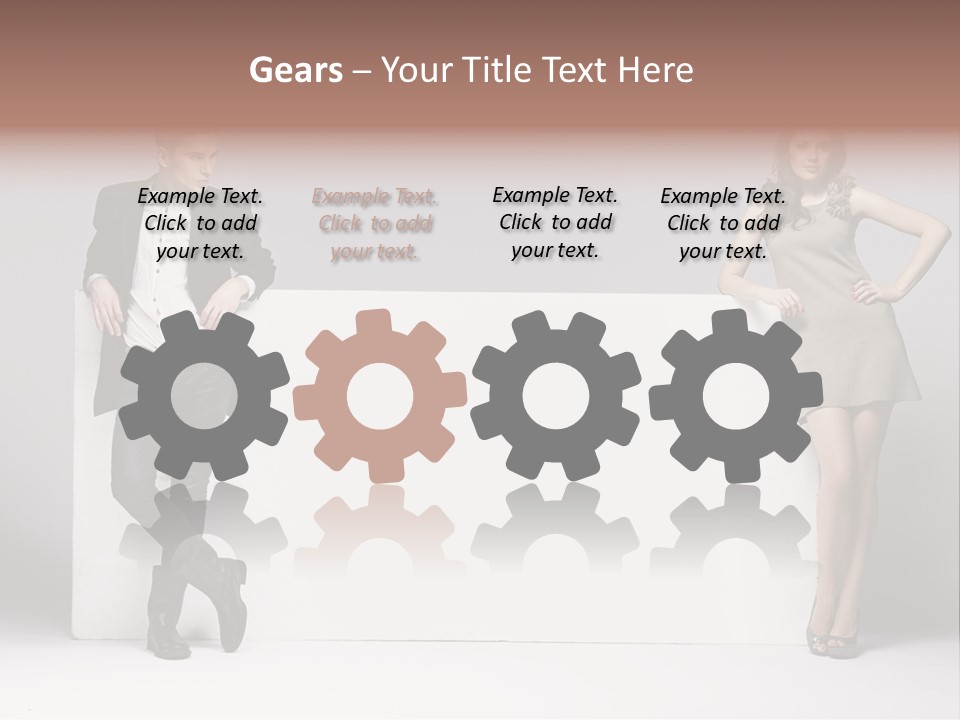 Male Person White Background PowerPoint Template