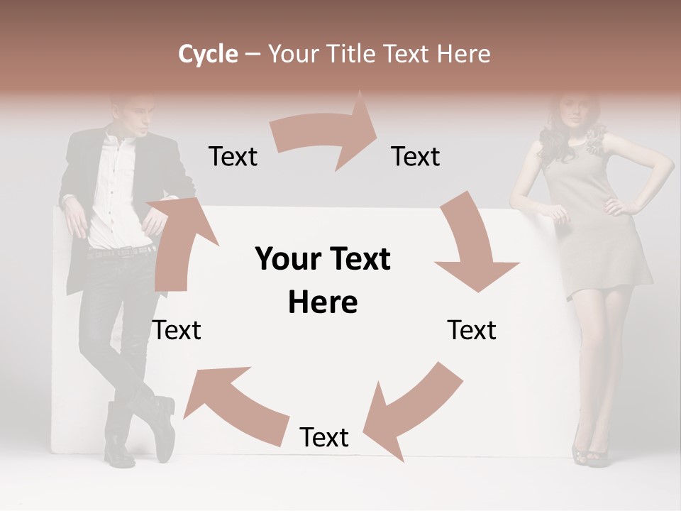 Male Person White Background PowerPoint Template