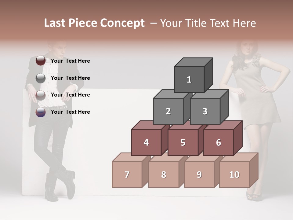 Male Person White Background PowerPoint Template