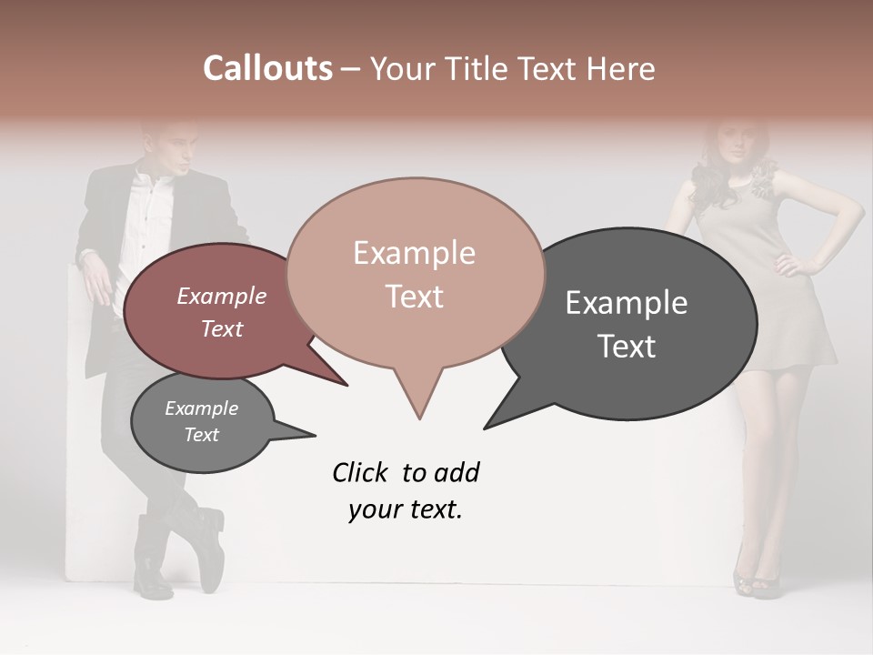 Male Person White Background PowerPoint Template