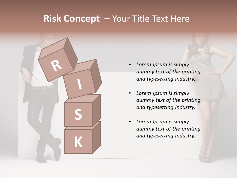 Male Person White Background PowerPoint Template