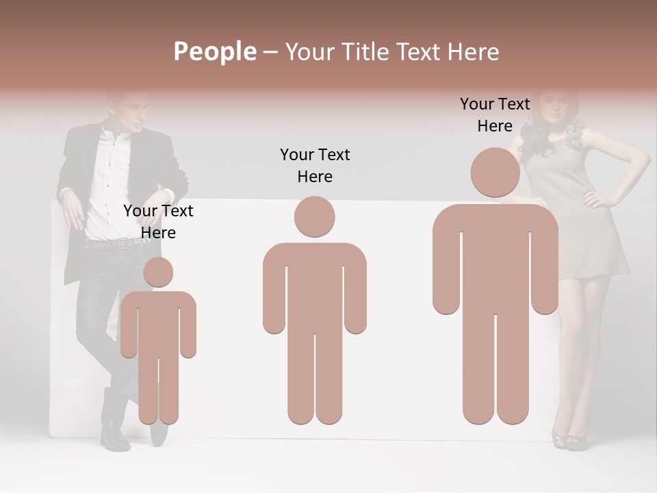 Male Person White Background PowerPoint Template