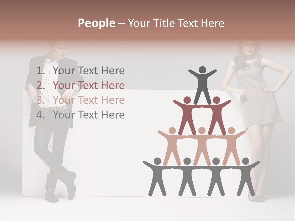 Male Person White Background PowerPoint Template