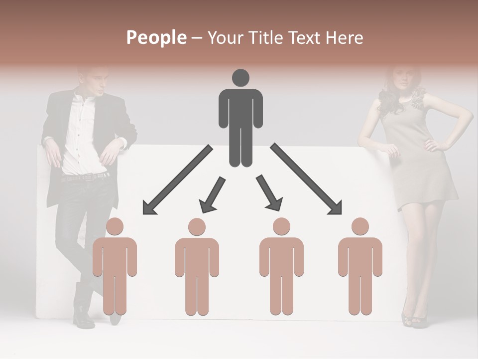 Male Person White Background PowerPoint Template