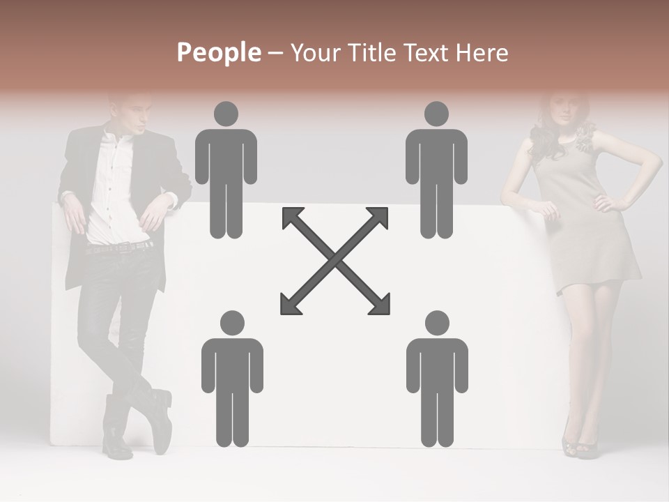 Male Person White Background PowerPoint Template