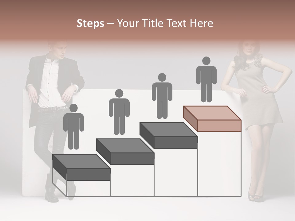 Male Person White Background PowerPoint Template