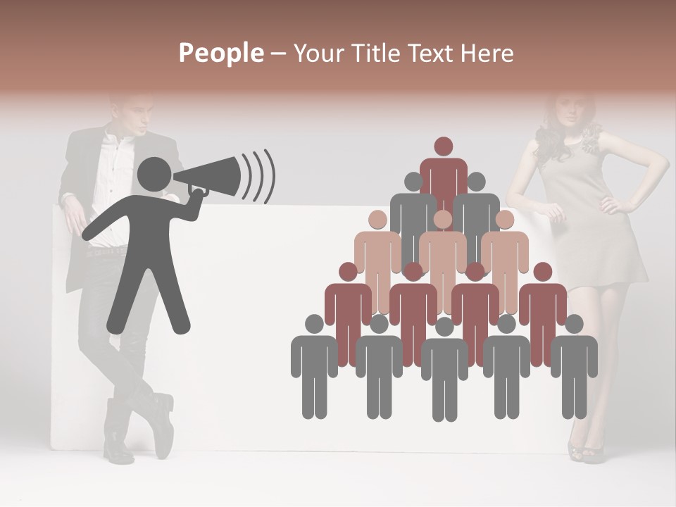 Male Person White Background PowerPoint Template