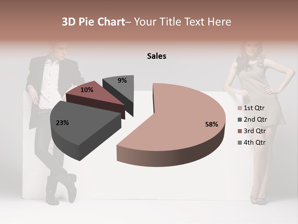 Male Person White Background PowerPoint Template