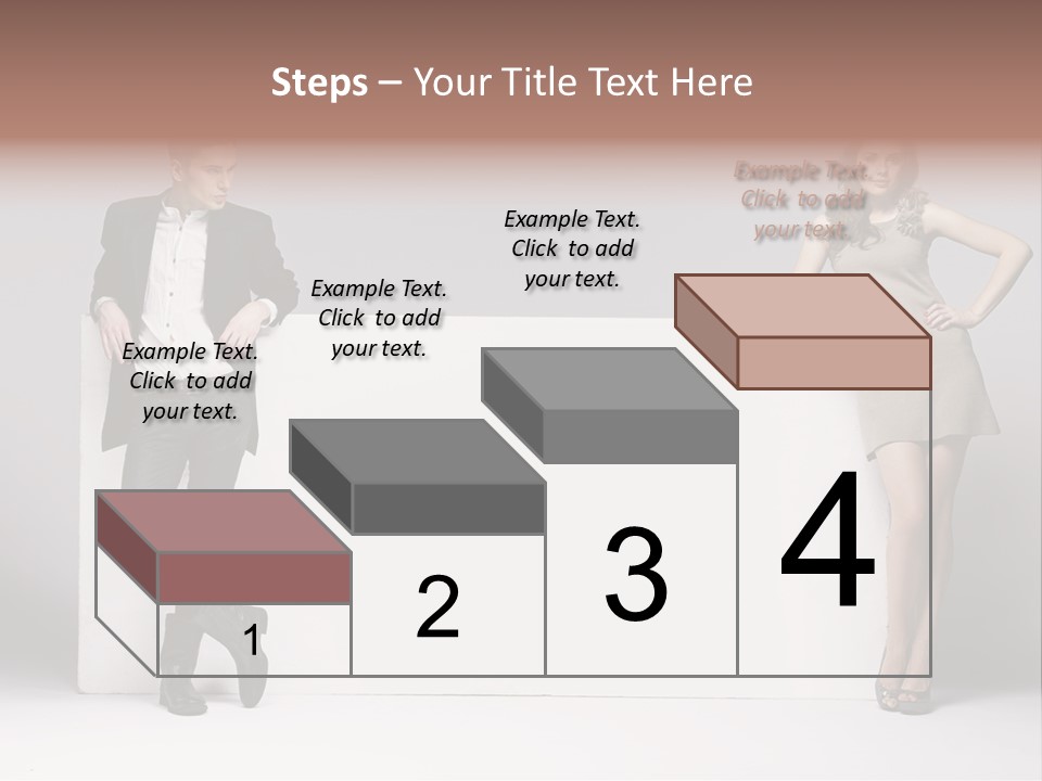Male Person White Background PowerPoint Template