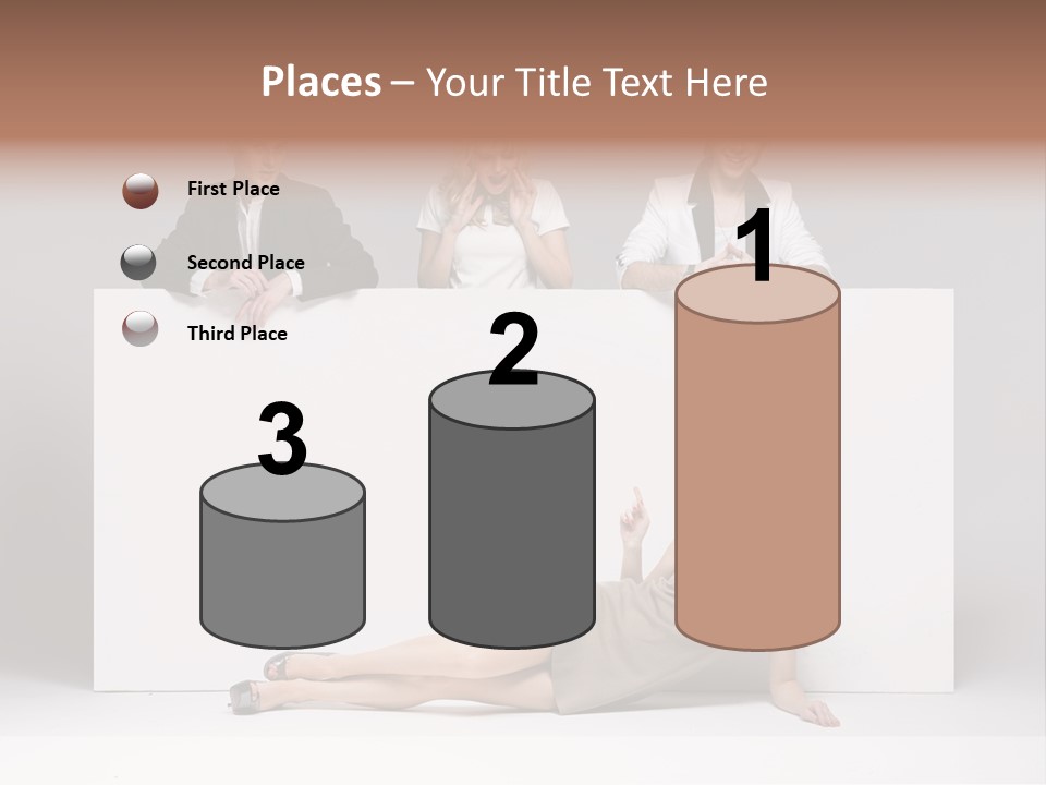 Elegance Caucasian Copy Space PowerPoint Template